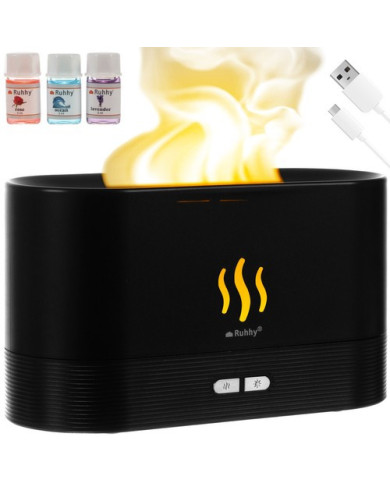 Aroma difuzor vlažilec zraka 180ml, set 3 eterična olja