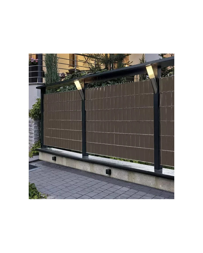 PVC Trak za panelno ograjo rjav 35m 630g