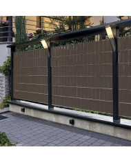 PVC Trak za panelno ograjo rjav 35m 630g