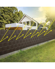 PVC Trak za panelno ograjo rjav 35m 630g