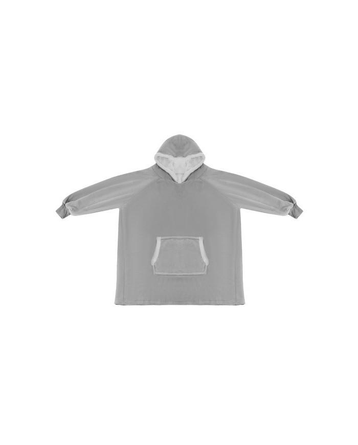 Odeja z rokavi siva