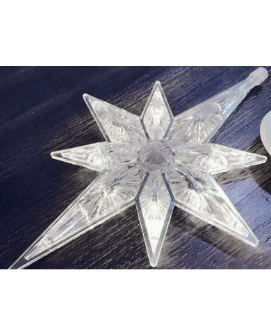 Novoletne lučke svetlobna zavesa 138 LED hladno bela USB zvezde