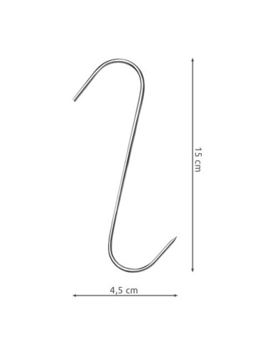 Mesarski kavlji 15 kos