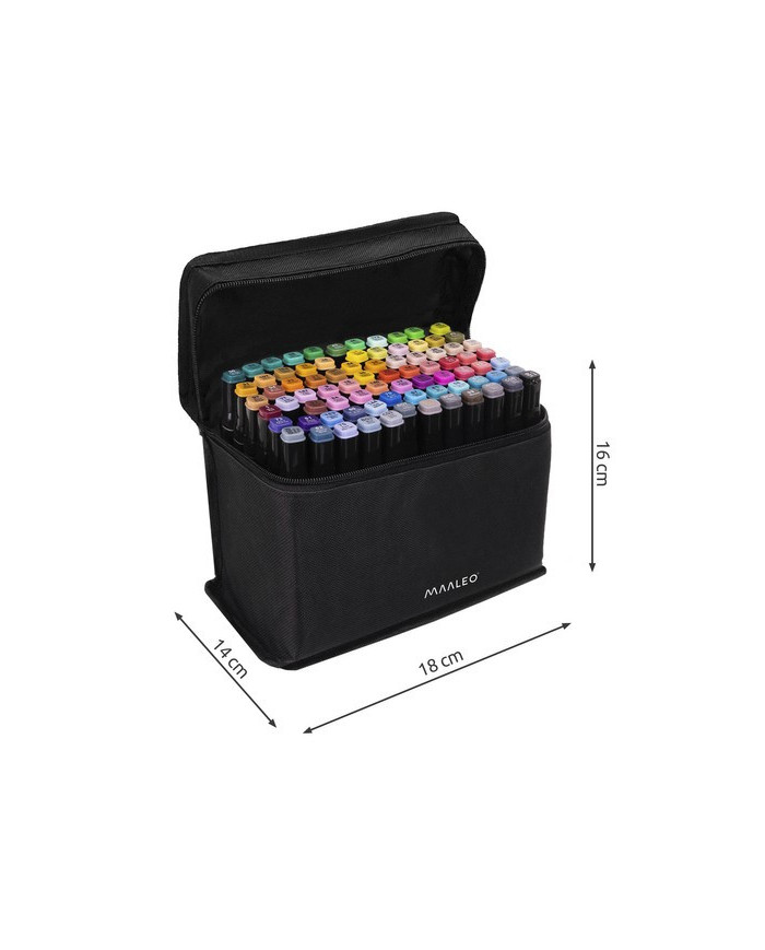 Dvostranski markerji set 80 kos