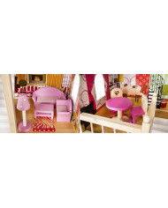 Lesena hiška za punčke