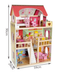 Lesena hiška za punčke