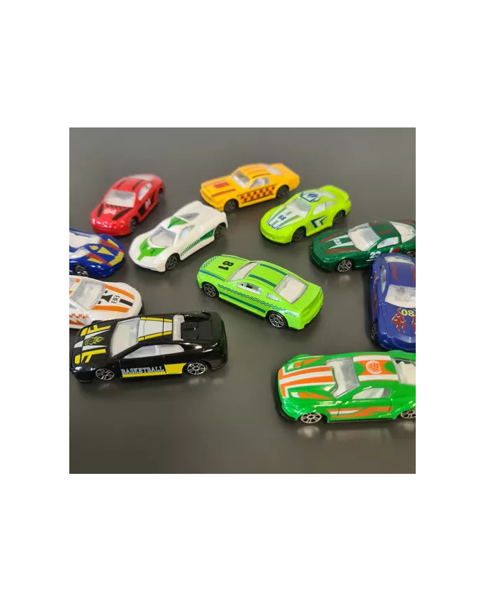 16 delni set kovinskih pisanih avtomobilčkov