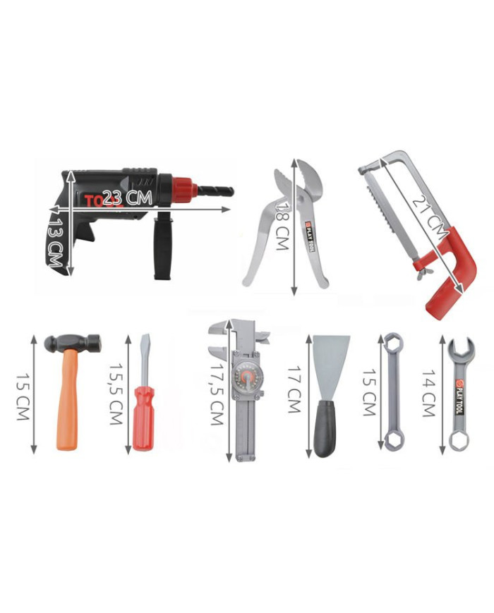 Igrača kovček z orodjem