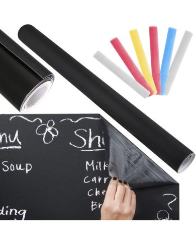 Samolepilna tabla za krede 45x200cm set 5 kred
