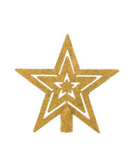 Komplet zlatih božičnih kroglic 100 kosov + zvezda