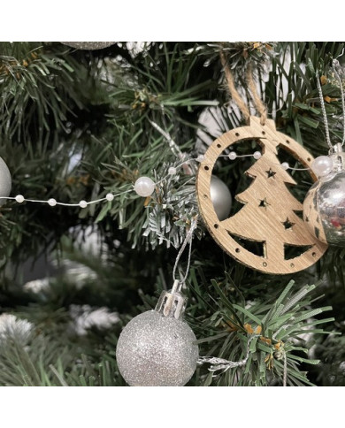 Girlanda za božično drevo - biseri 5m