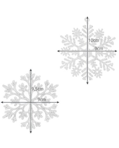 Božični okraski snežinke 12kos