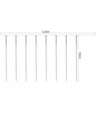 Novoletne lučke meteorji 50cm LED hladno bela