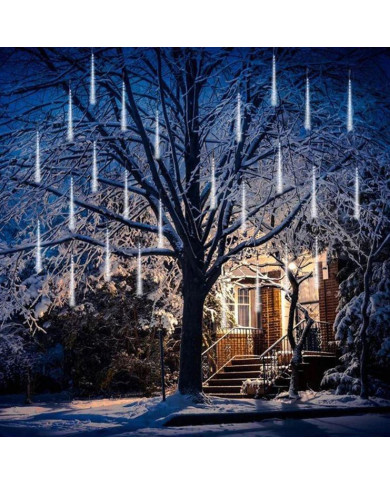 Novoletne lučke meteorji 50cm LED hladno bela