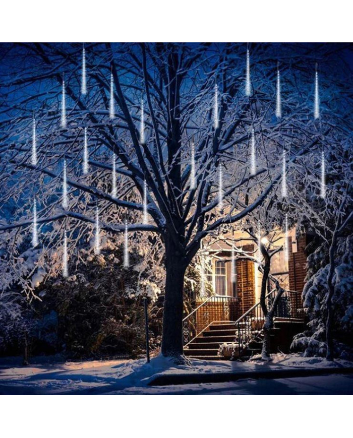 Novoletne lučke meteorji 50cm LED hladno bela