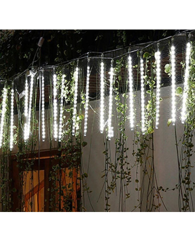 Novoletne lučke meteorji 50cm LED hladno bela