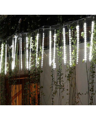 Novoletne lučke meteorji 50cm LED hladno bela