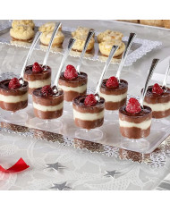 Skodelica za desert + žlica 200ml 10 kos