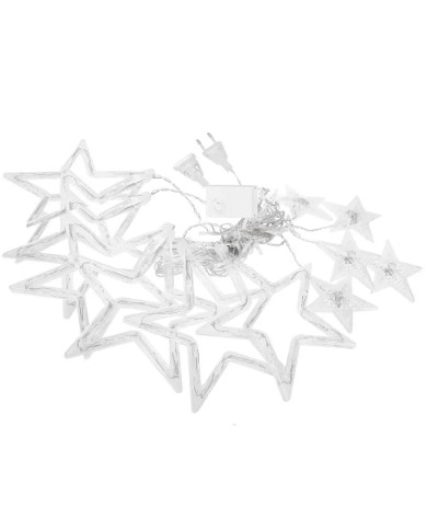 LED svetlobna zavesa zvezde večbarvne 3m