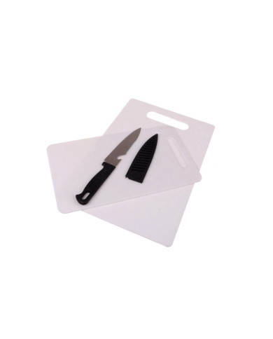 kuhinjske plastične deske bele + nož