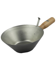 ZAJEMALKA ZIDARSKA Lesen ročaj, inox, POPAR fi 180 mm