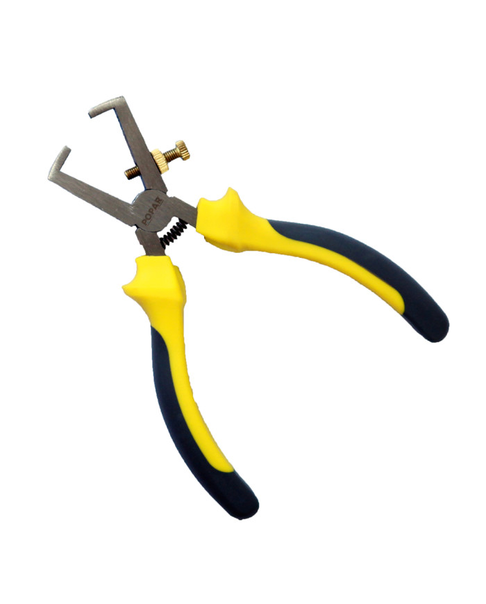 KLEŠČE ZA SNEMANJE IZOLACIJE Kromirane, z vzmetjo, na obešalu, POPAR 150 mm