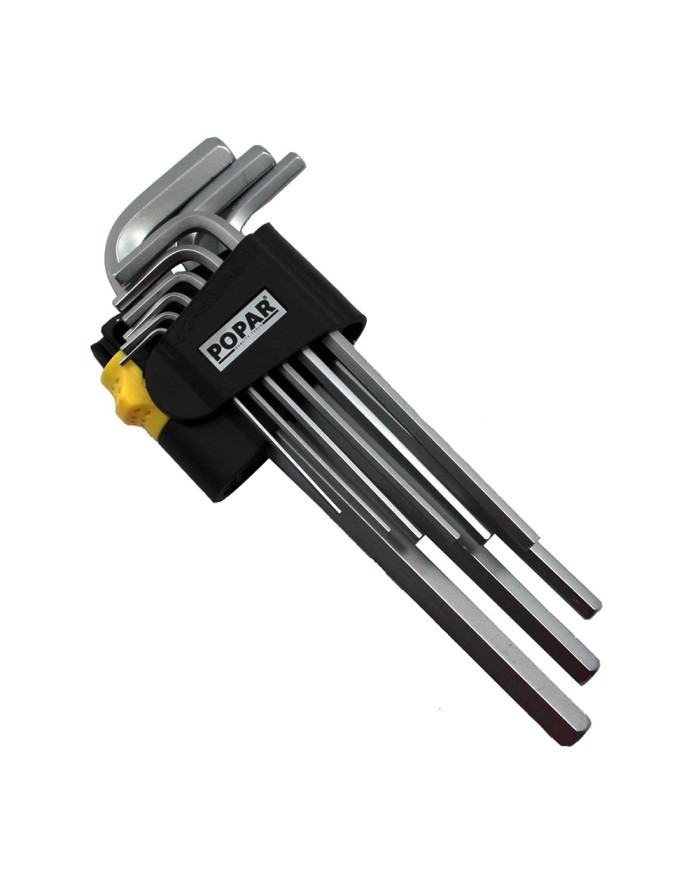 KLJUČI INBUS Dolgi, v garnituri, POPAR 1,5-10mm/9kos