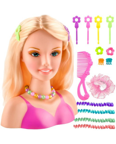 Glava stilske lutke za oblikovanje z dodatki KRUZZEL