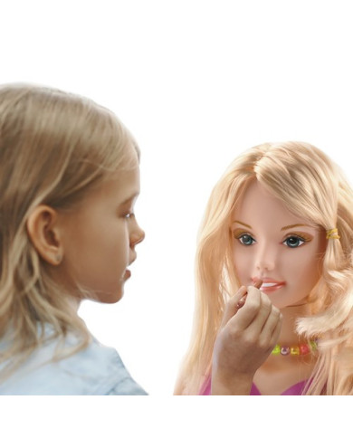 Glava stilske lutke za oblikovanje z dodatki KRUZZEL