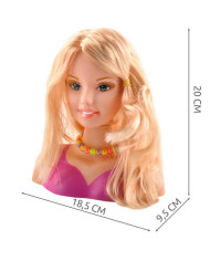 Glava stilske lutke za oblikovanje z dodatki KRUZZEL