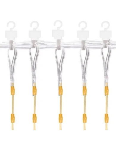 LED svetlobna zavesa z daljinskim upravljalnikom, IP65, hladno bela