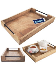 Leseni servirni pladenj iz mangovega lesa