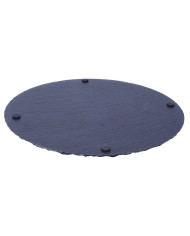 Kamnita okrogla deska za serviranje 30 cm