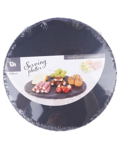 Kamnita okrogla deska za serviranje 30 cm