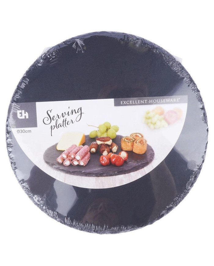 Kamnita okrogla deska za serviranje 30 cm