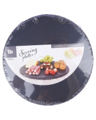 Kamnita okrogla deska za serviranje 30 cm