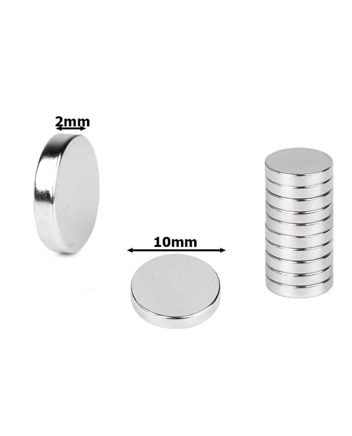 Neodim magneti 10x2mm 10kosov