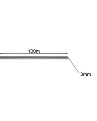 Ojačana nitka za kosilnice z nitjo - kvadrat 3mm 100m