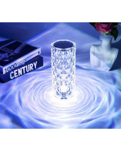 Dekorativna kristalna svetilka CrystalLamp, USB polnjenje