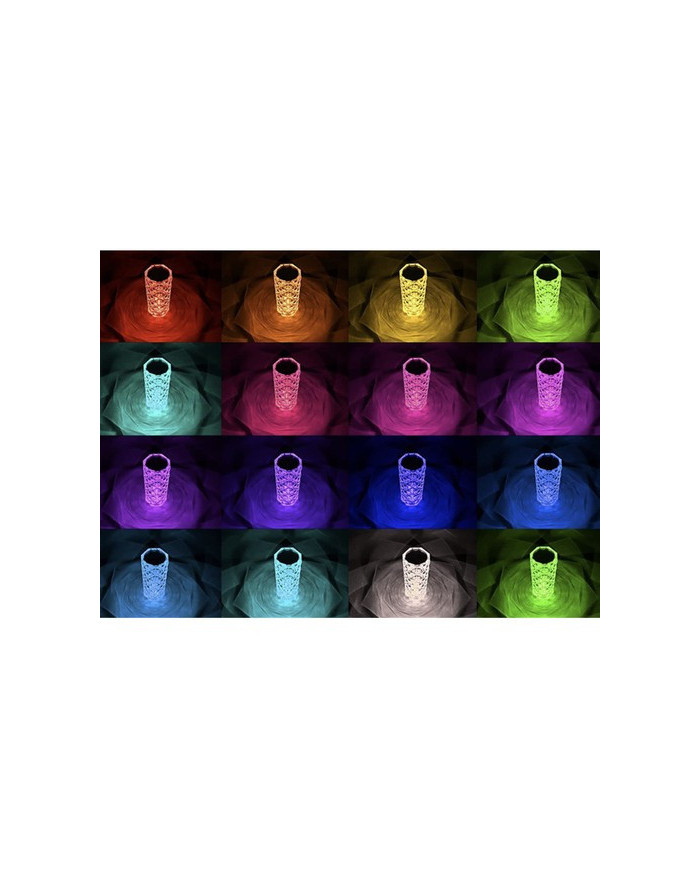 Dekorativna kristalna svetilka CrystalLamp, USB polnjenje