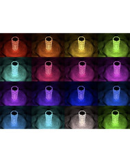 Dekorativna kristalna svetilka CrystalLamp, USB polnjenje