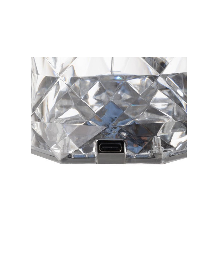 Dekorativna kristalna svetilka CrystalLamp, USB polnjenje