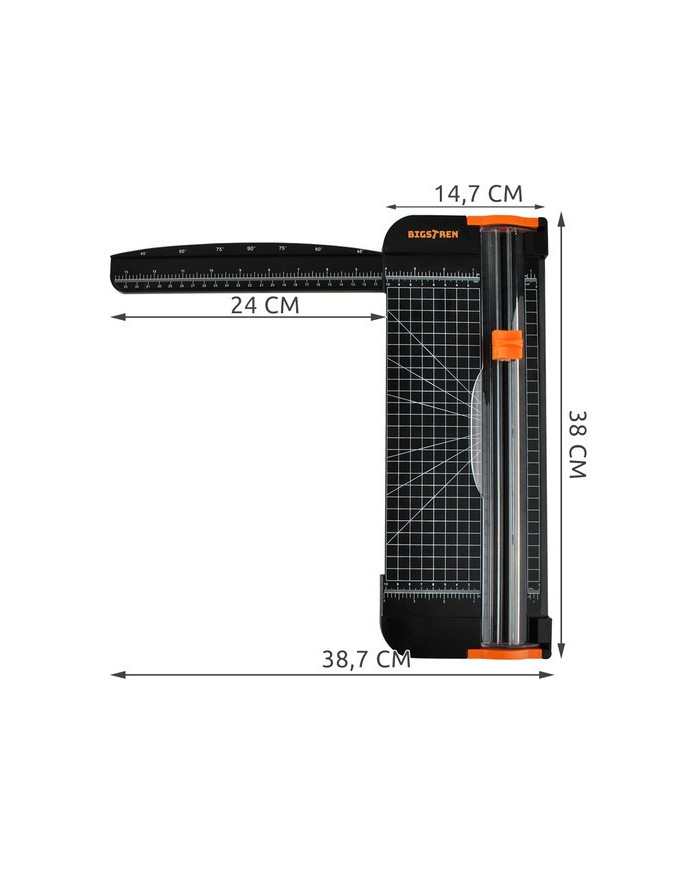 Rezalnik z okroglim rezilom za rezanje papirja in folije do 12 listov A3