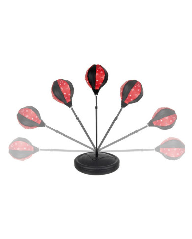 Punching Ball otroška boksarska vreča z rokavicami, rdeča