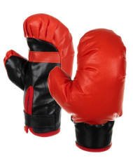 Punching Ball otroška boksarska vreča z rokavicami, rdeča