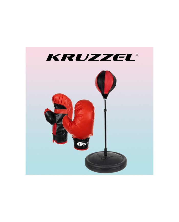 Punching Ball otroška boksarska vreča z rokavicami, rdeča