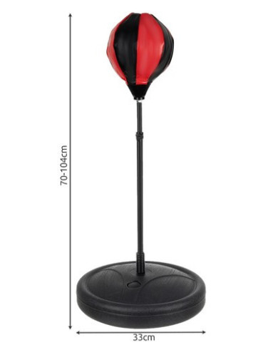 Punching Ball otroška boksarska vreča z rokavicami, rdeča