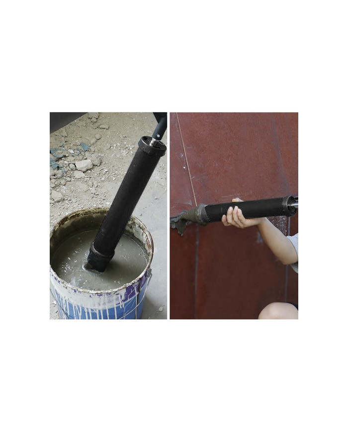 Vakuumska pištola za fugiranje kamna in plošč + 4 nastavki 850ml črna