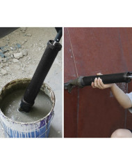 Vakuumska pištola za fugiranje kamna in plošč + 4 nastavki 850ml črna