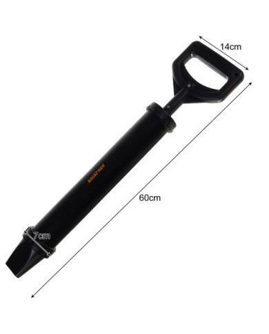 Vakuumska pištola za fugiranje kamna in plošč + 4 nastavki 850ml črna